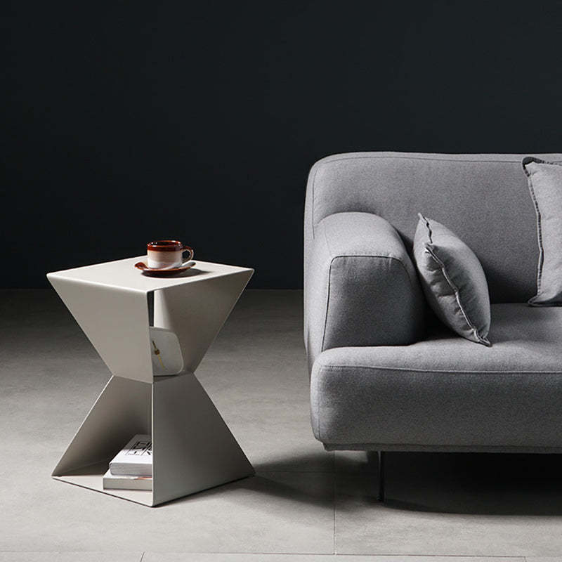 Lighom pyramid steel coffee tables for living room — Gray
