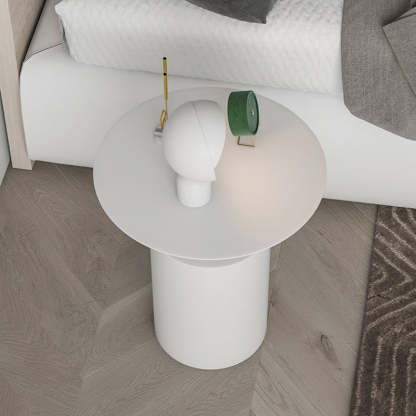 Minimalist Cylinder Iron Bedside Nightstand