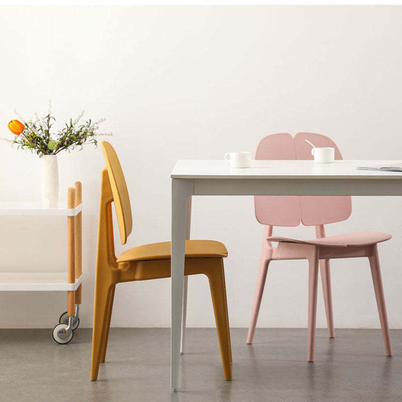 Scandinavian Plastic Steel Dining Chair