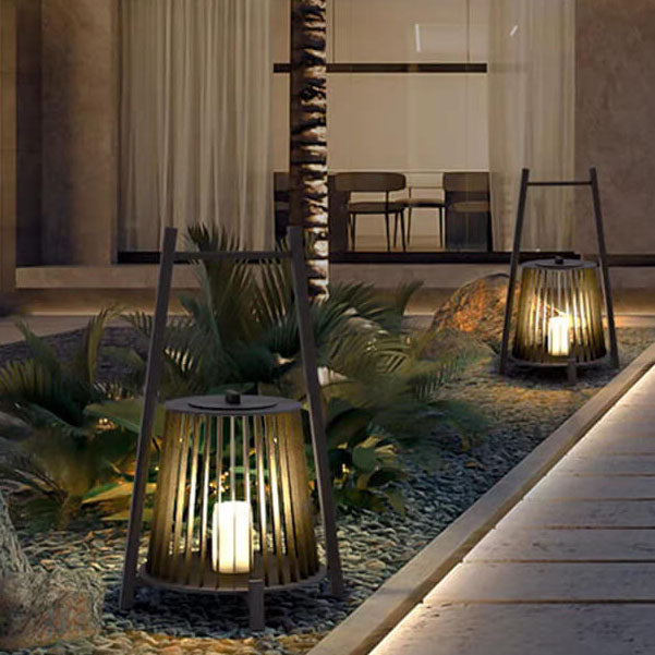 Industrial Candle Lantern Patio Landscape Light