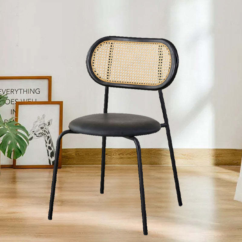 Vintage Rattan Arc Dining Chair