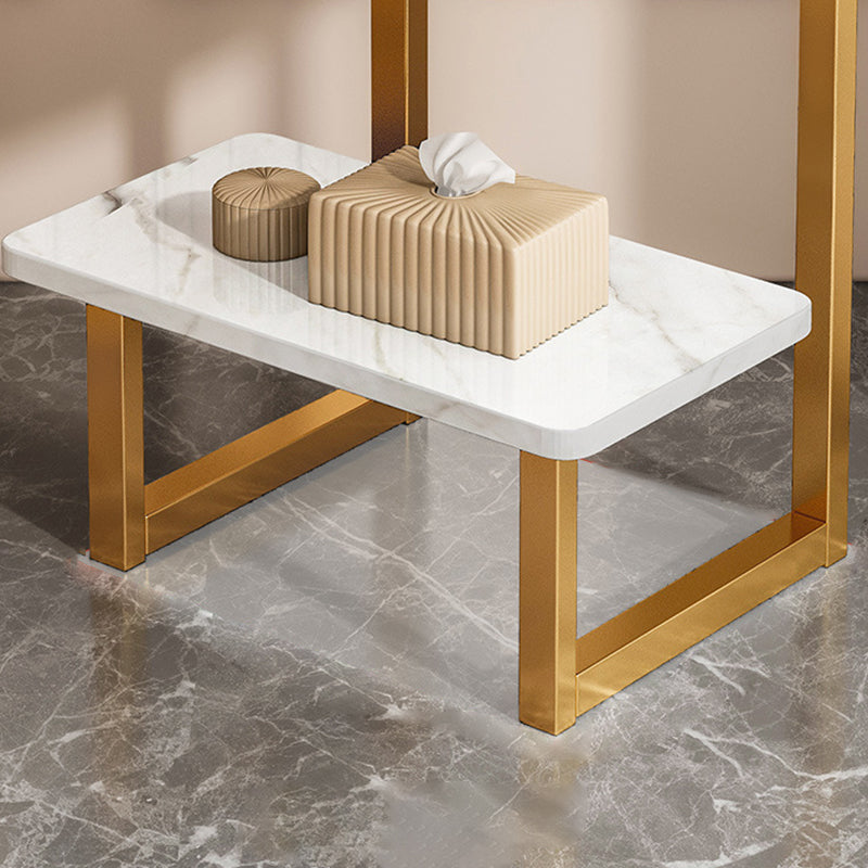 Nordic G-Shape Steel 2-Tier End Table