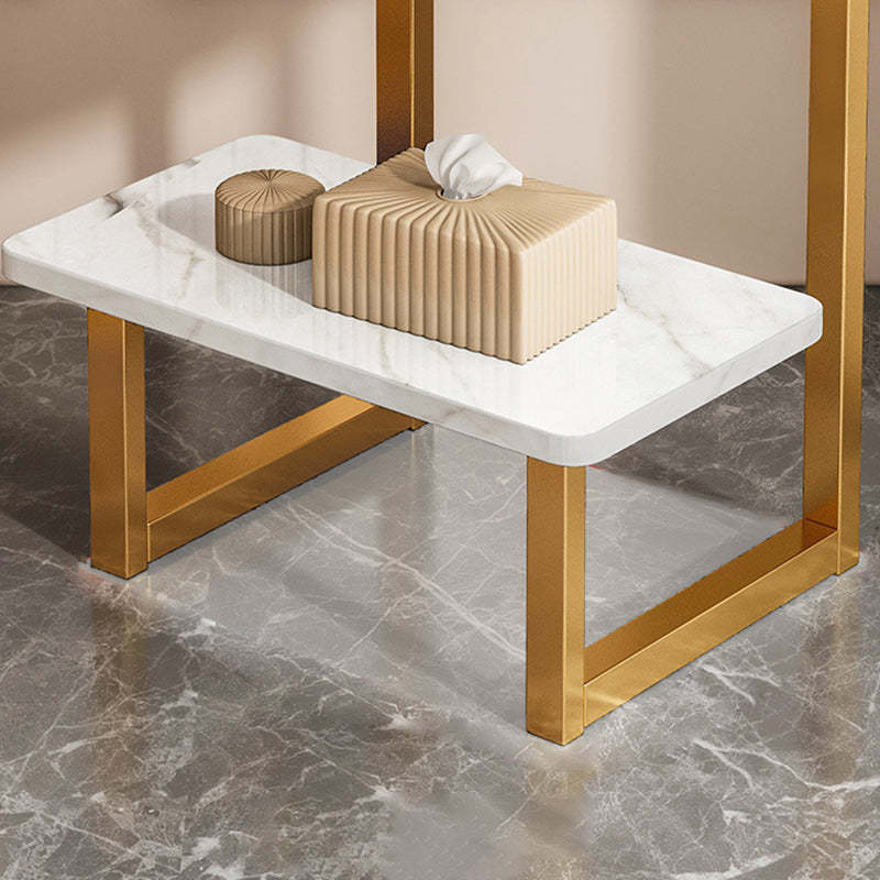 Nordic G-Shape Steel 2-Tier End Table