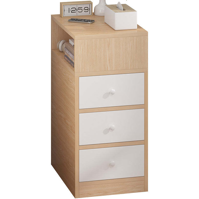 Scandinavian Artificial Panel 2-Drawer Nightstand