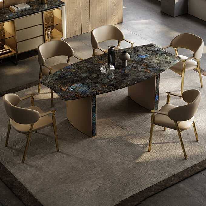 Modern Microfiber Leather Metal Dining Chair