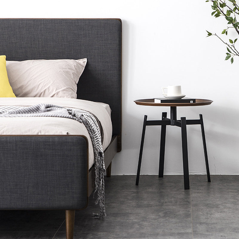 Retro Round Iron End Table