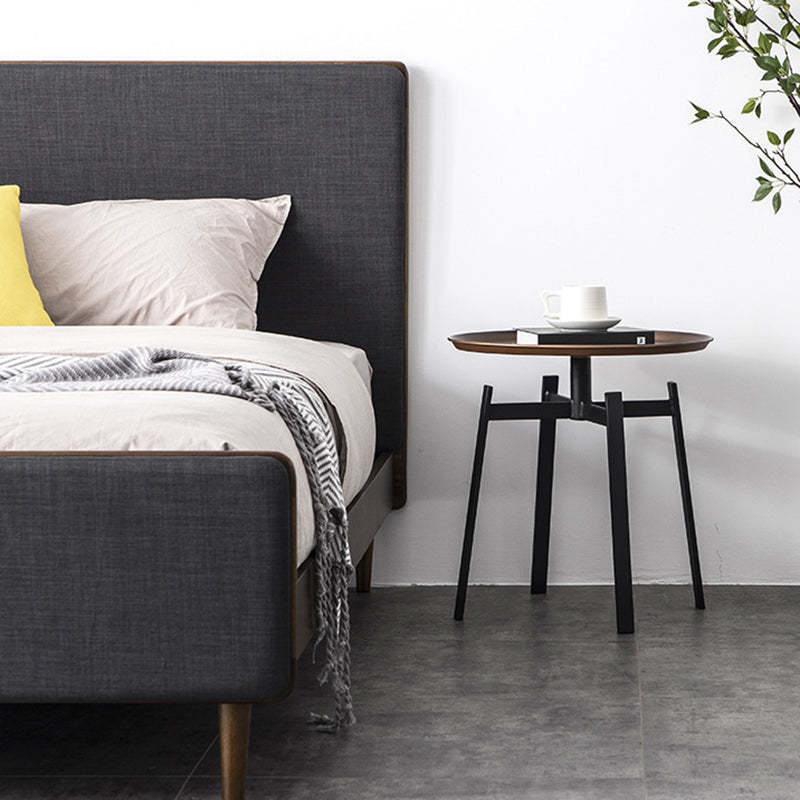 Retro Round Iron End Table