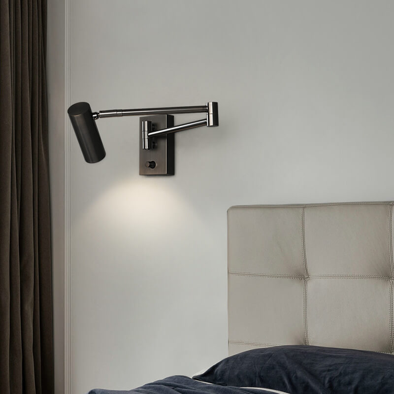 Nordic Copper Rotatable Reading LED Sconce
