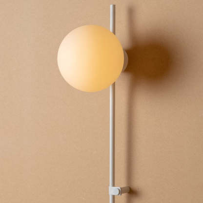 Minimalist Long Pole Glass Globe Sconce