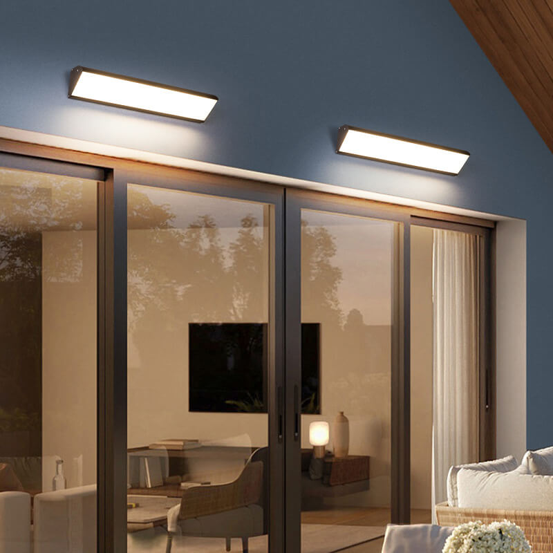 Minimalist Aluminum Acrylic Waterproof Long LED Wall Sconce