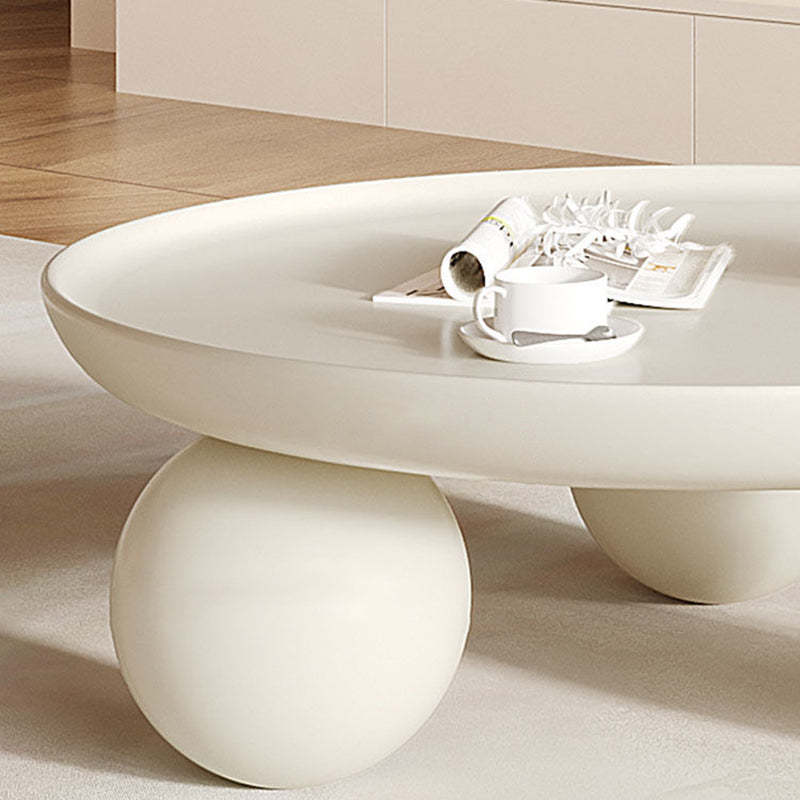 Contemporary Disc Orb Metal Coffee Table