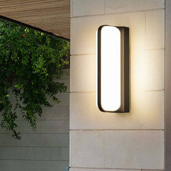 European Retro Die-Cast Aluminum Patio Wall Sconce