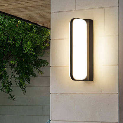 European Retro Die-Cast Aluminum Patio Wall Sconce
