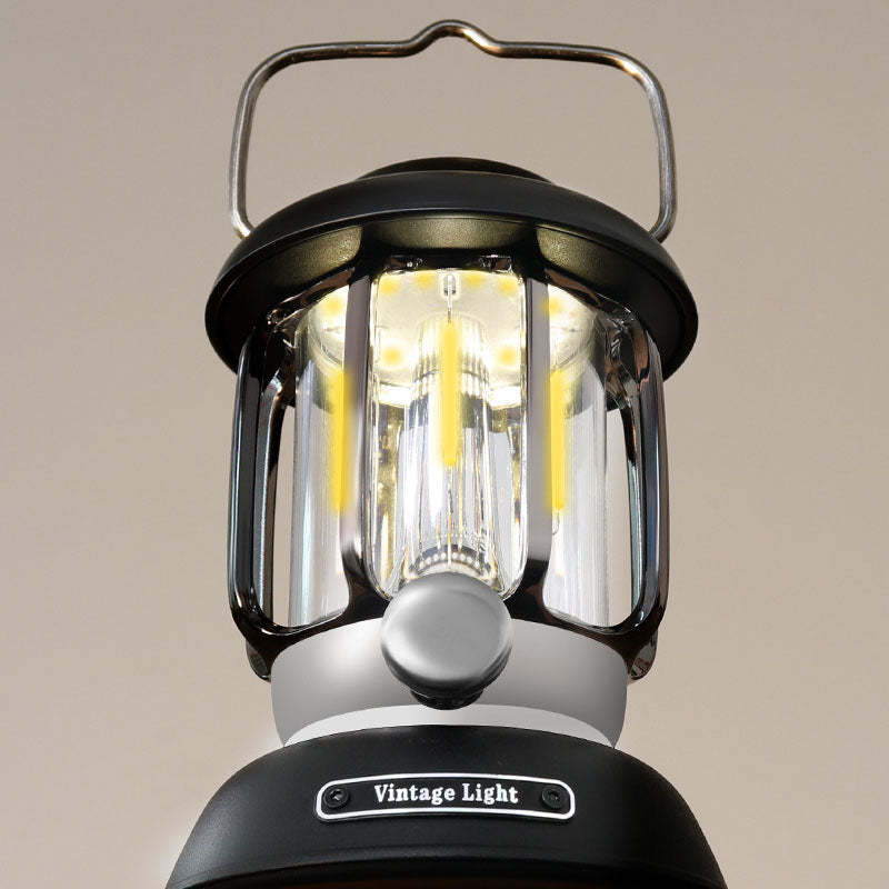 Minimalist Cylindrical Iron USB Camping Light