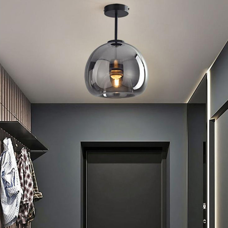 Nordic Round Glass Ball Ceiling Light