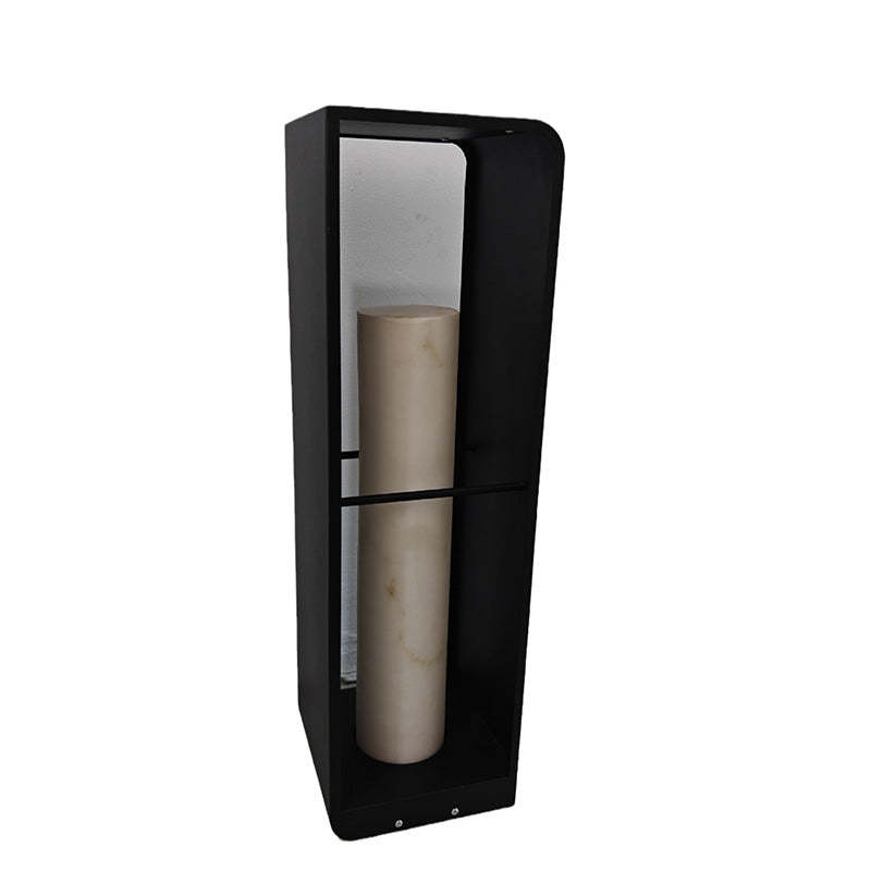 Minimalist Solar Cubic Landscape Light