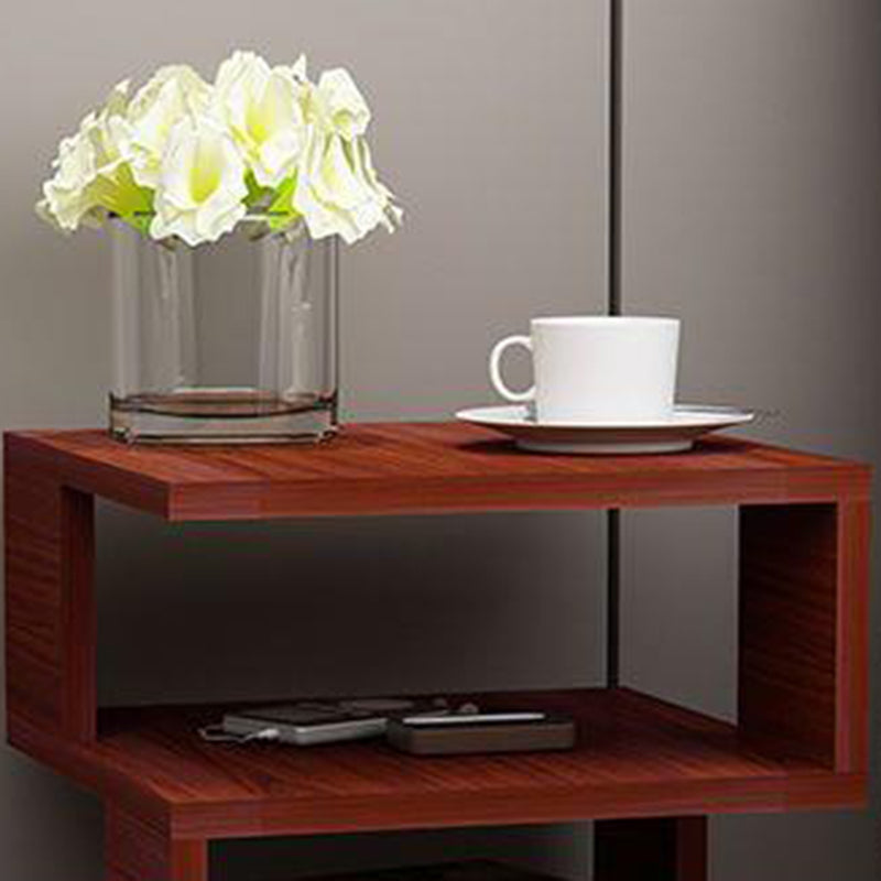 Plate 3-Tier Bedside Table — Pink
