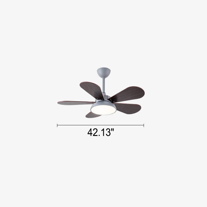 Simple Colorful Fan Leaf Kids Fan Light