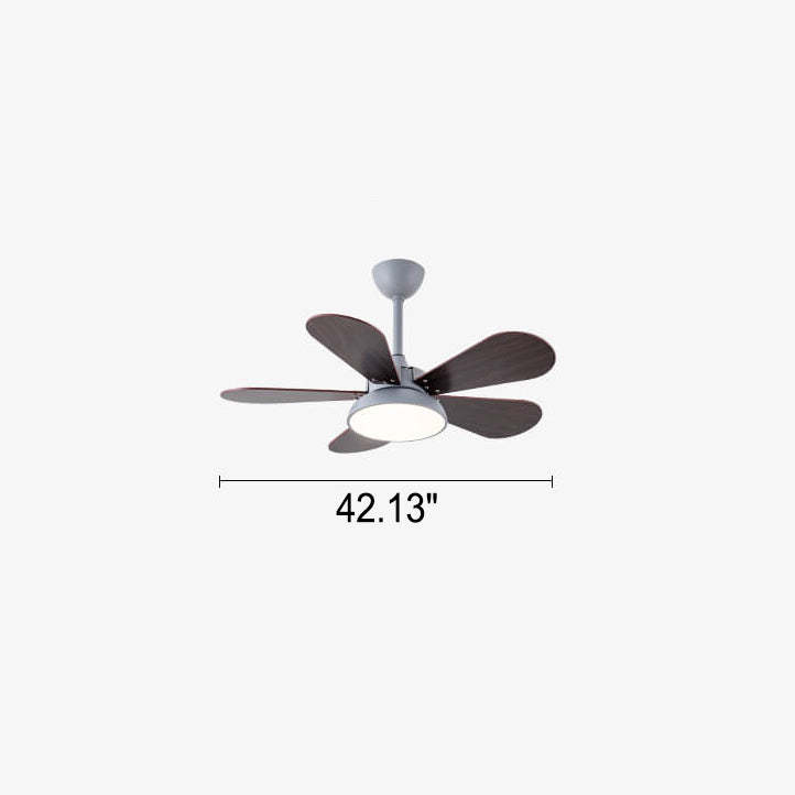 Simple Colorful Fan Leaf Kids Fan Light