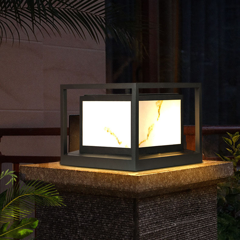 Modern Solar Chinese Outdoor Column LED Landscape Light