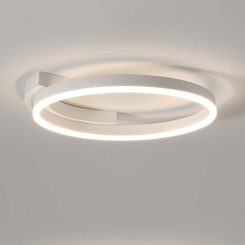 Minimalist Acrylic Aluminum Iron Circle Ring LED Flush Light