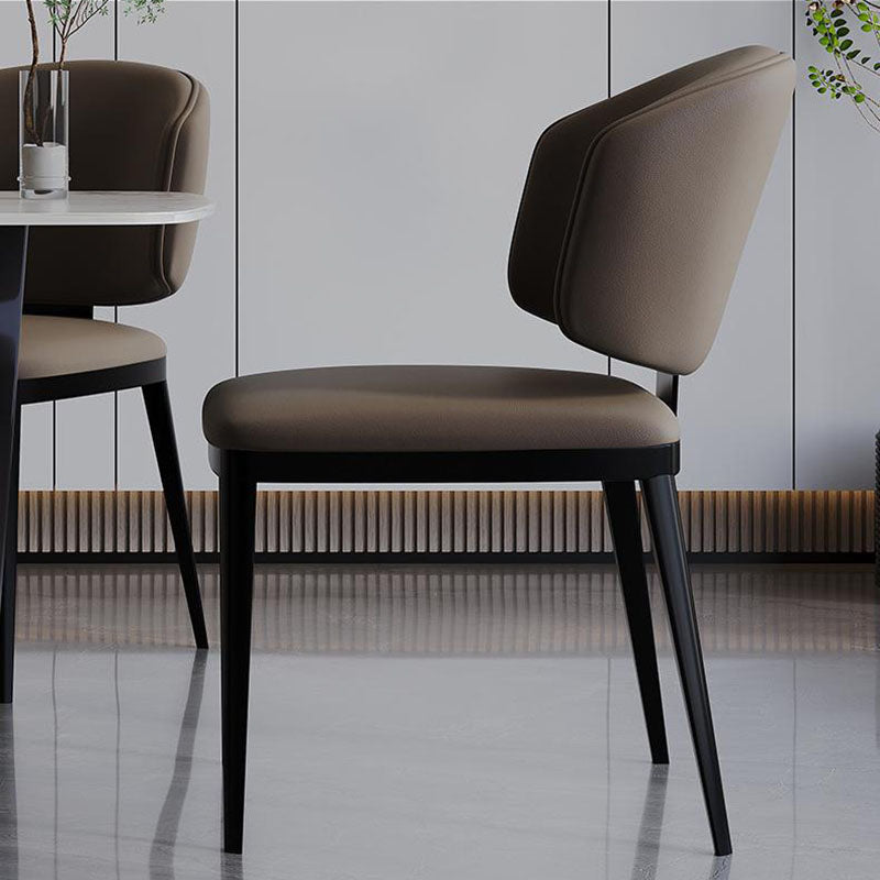 Modern Luxury Leather Iron Chair