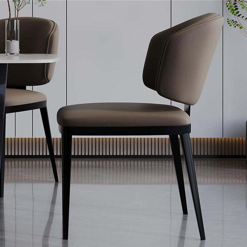 Modern Luxury Leather Iron Chair