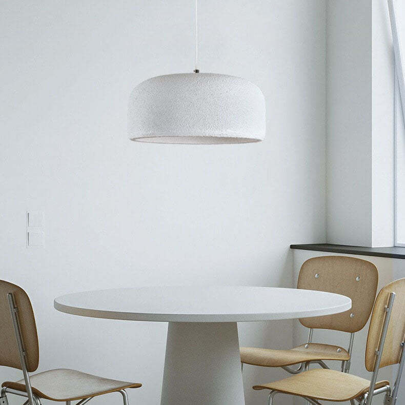 Japanese Matte Resin Dome Pendant Light