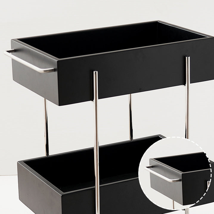 Modern Eclectic Steel 2-Tier End Table