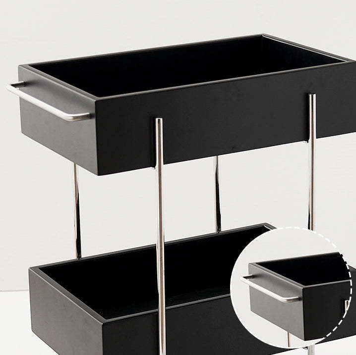 Modern Eclectic Steel 2-Tier End Table