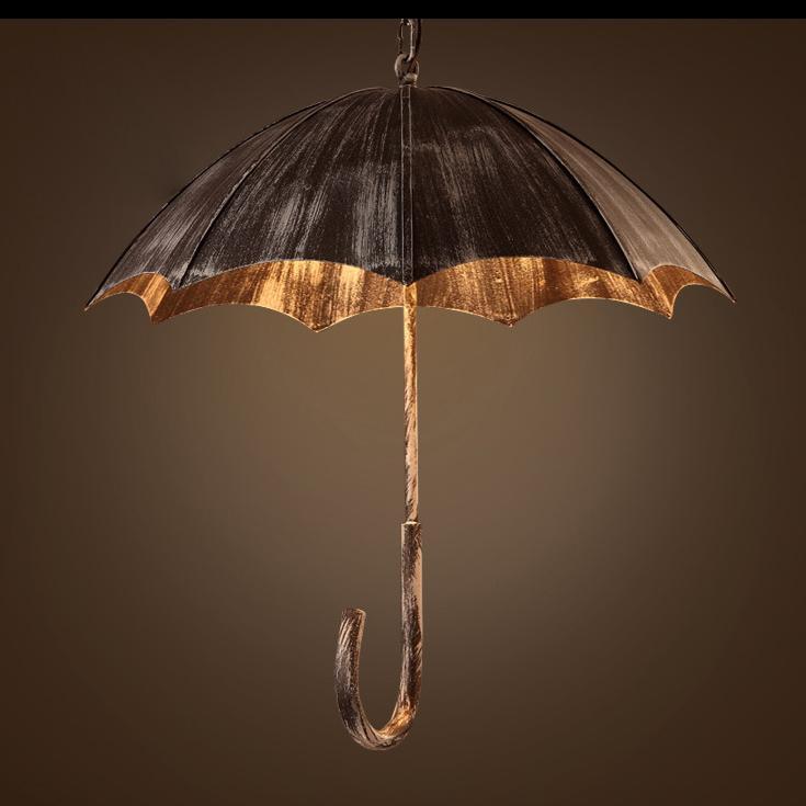 Retro Industrial Umbrella 5-Light Chandelier