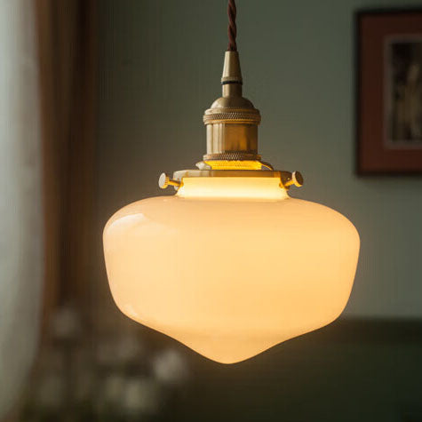 Lighom nordic lantern brass pendant lighting — 220V-240V (UK/AU)