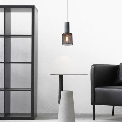 Industrial Tapered Cement Iron Pendant Light