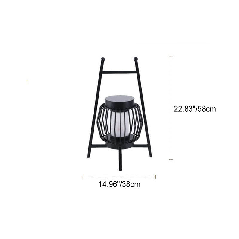 Solar Modern Cage Outdoor Landscape Light
