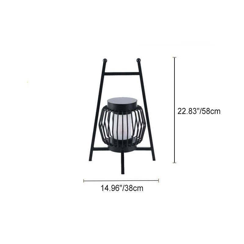 Solar Modern Cage Outdoor Landscape Light
