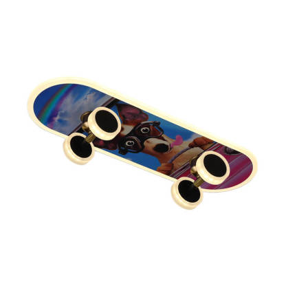 Cartoon Skateboard Acrylic LED Kids Flush Mount Light