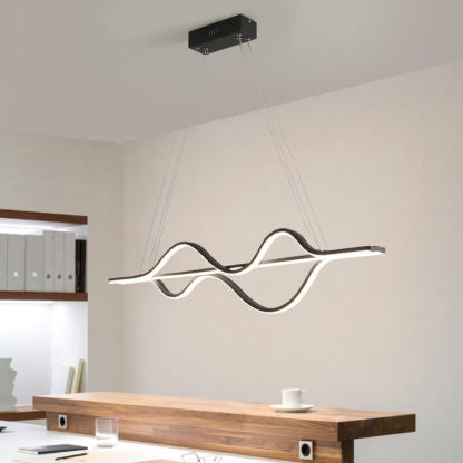 Minimalist Lines LED Island Chandelier