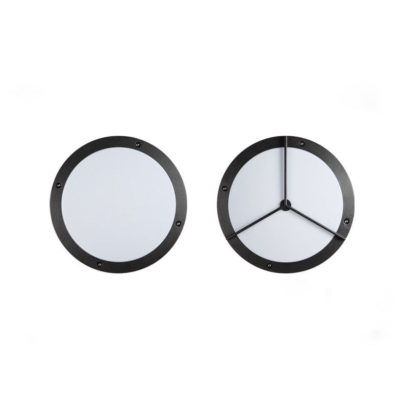 Minimalist Aluminum Acrylic Round LED Outdoor Wall Light
