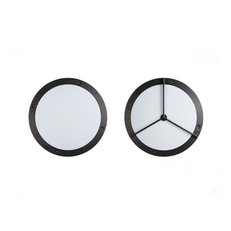 Minimalist Aluminum Acrylic Round LED Outdoor Wall Light