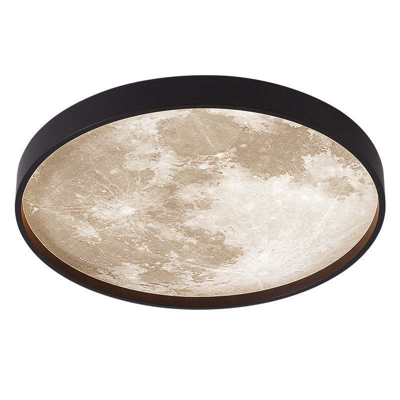 Nordic Moon Round LED Flush Mount Light