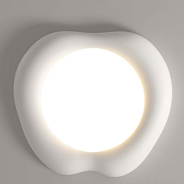 Minimalist Apple Shape LED Flush Mount Light