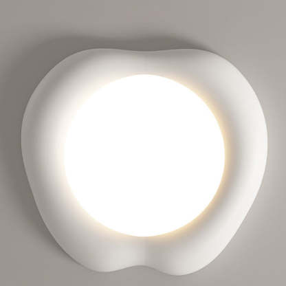 Minimalist Apple Shape LED Flush Mount Light