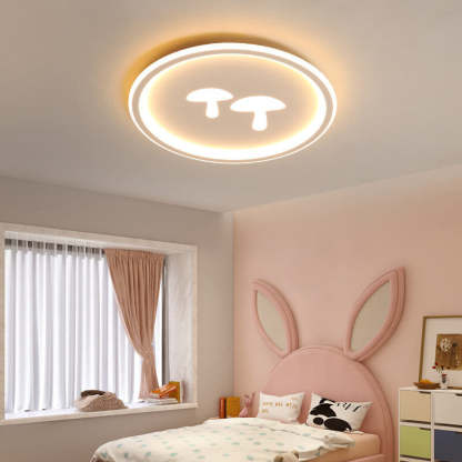 Modern Round Acrylic Mushroom LED Flush Mount Light