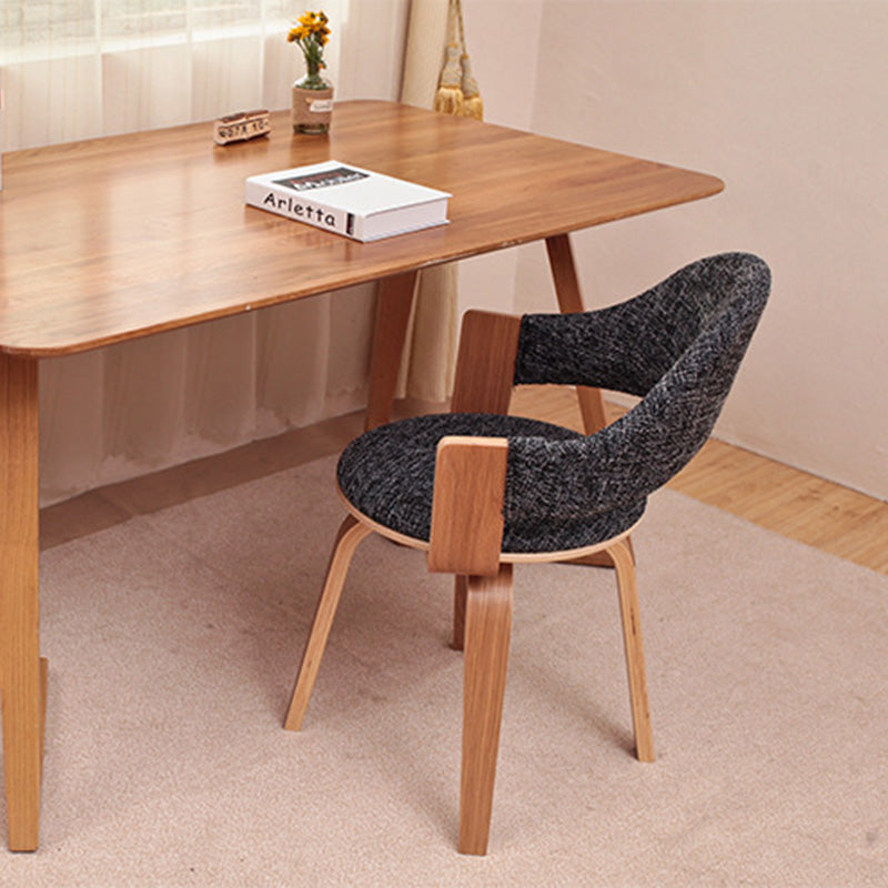 Nordic PU Leather Ergonomic Swivel Desk Chair