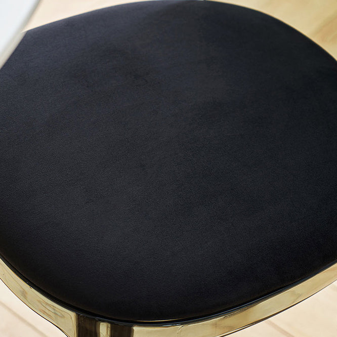 Scandinavian Curved Plastic Fabric Chair
