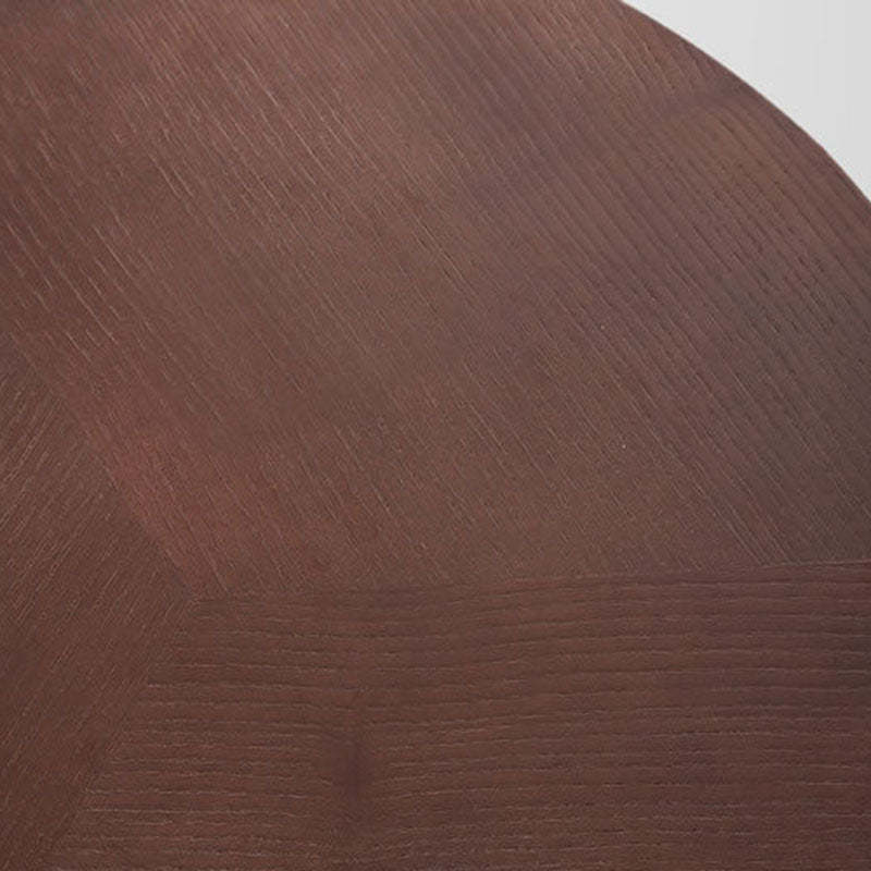 Minimalist Round Wood Double Coffee Table