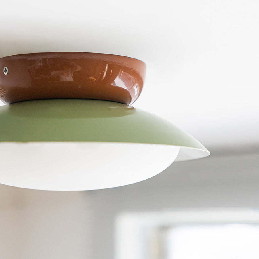 Scandinavian Macaron Semicircle Ceiling Light