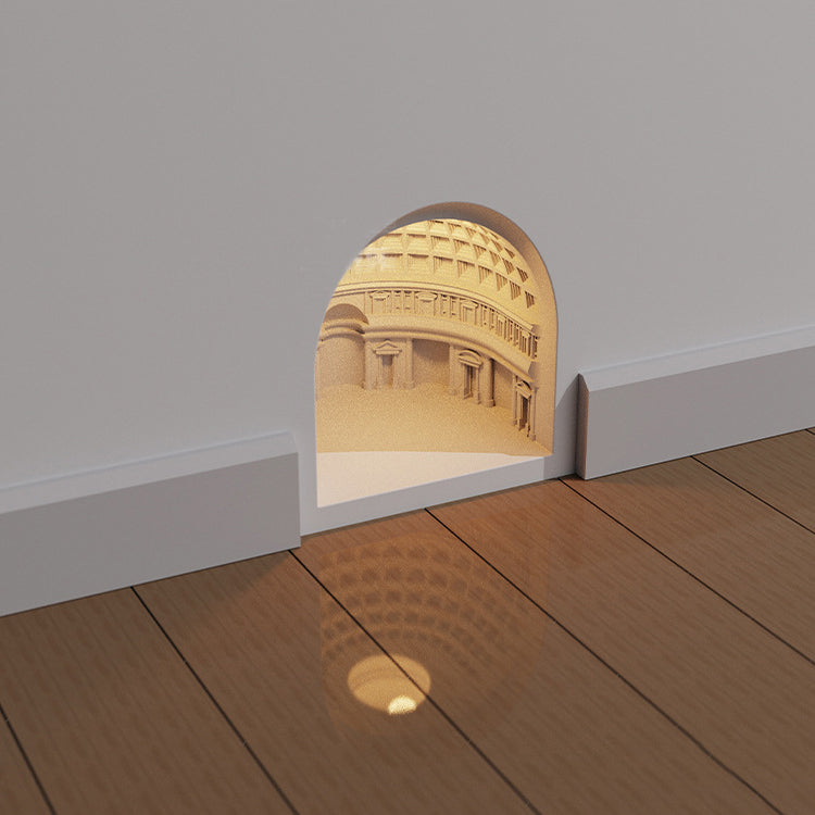 Pantheon Plaster Sensor LED Recessed Wall Sconce Night Light
