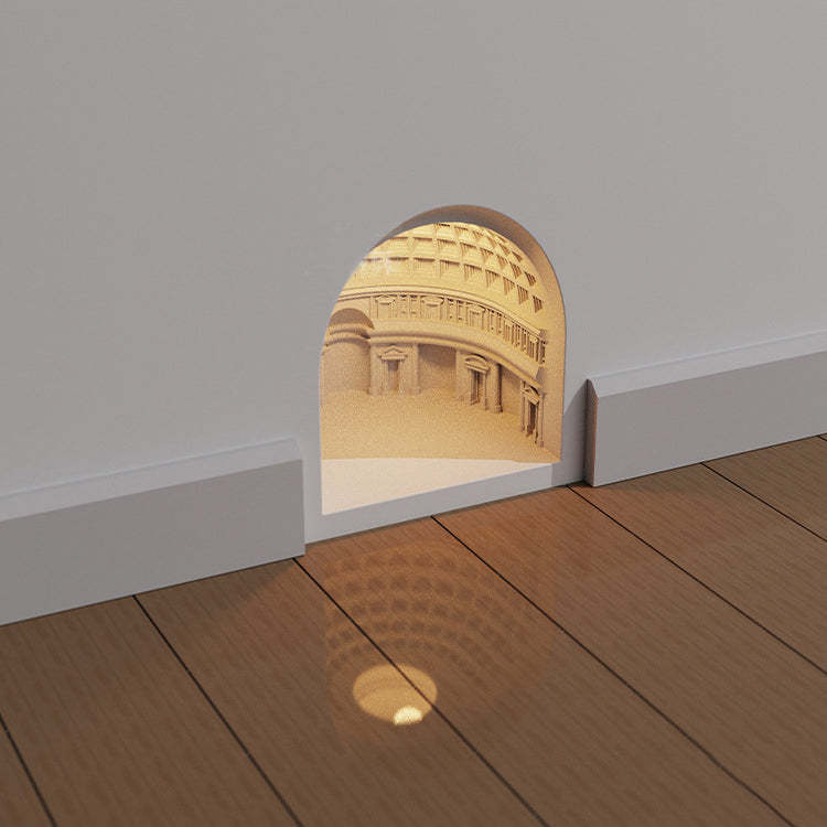 Pantheon Plaster Sensor LED Recessed Wall Sconce Night Light