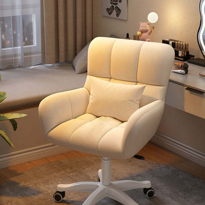 Nordic Velvet Swivel Height-Adjustable Desk Chair